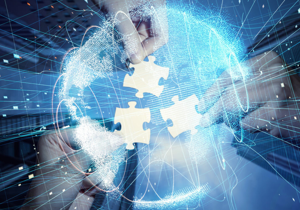 Pieces,Of,Jigsaw,Puzzle,And,Global,Network,Concept.